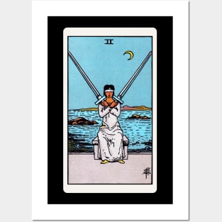Card #51 - Two Of Swords - Rider Waite Smith Tarot Posters and Art